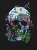 Philipp Plein crystal skull printed T-shirt