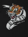 Camiseta  negra estampado con tigre de cristal Philipp Plein