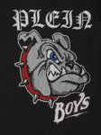 Camiseta negra estampado con buldog de cristales de la marca Philipp Plein