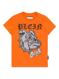 Philipp Plein crystal buldog printed T-shirt