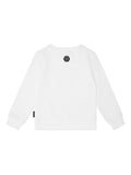 White sweatshirt with multicolor Teddy bear print by Philipp Plein