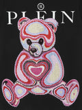 Camiseta  negra estampado con TEDDY BEAR de cristal Philipp Plein