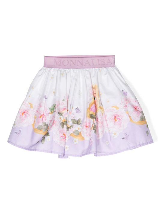 Skirt floral print from the brand MONNALISA