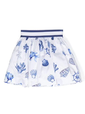 Skirt with sea-print from the brand MONNALISA