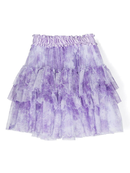 Childrenswear - floral print tutu skirt MONNALISA
