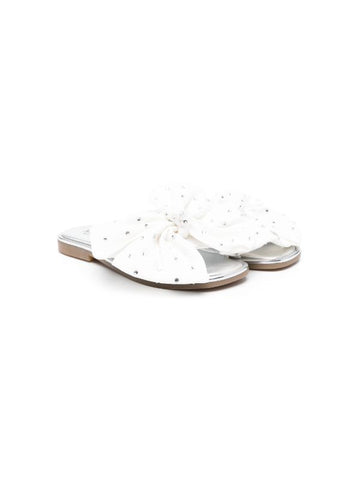 Sandalias planas blancos de la marca MONNALISA