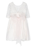 Ceremony dress 931 in white color for girls by MIMILÚ brand