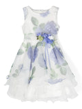 Floral ceremony dress 916 for girls of the brand MIMILÚ