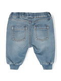 Jeans with Teddy Bear with elastic waist from the Moschino kids brand