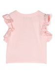 Ropa para niñas -  camiseta rosa claro con estampado Teddy Bear