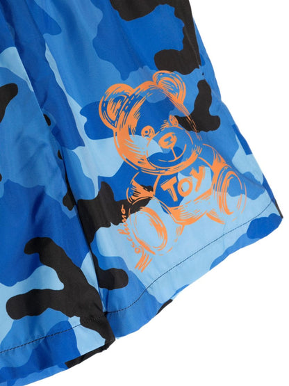 Childrenswear- green camouflage swimming costume MOSCHINO