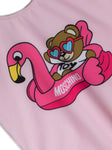 Ropa para niños -  bañador niña rosa con oso MOSCHINO