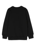 Childrenswear - black sweatshirt with dinosaur print by MOSCHINO
