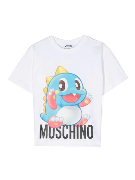 Childrenswear - white t-shirt with Teddy Bears print by MOSCHINO