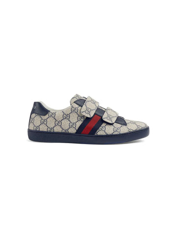 Sneakers with Ace GG Supreme print of the brand GUCCI kids