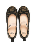 Monogrammed ballerinas by Fendi Kids brand