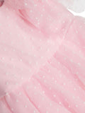 Pink dress by the brand MONNALISA