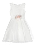 Vestido de ceremonia blanco 988 para niña de la marca MIMILÚ