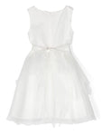 Vestido de ceremonia blanco 988 para niña de la marca MIMILÚ