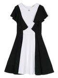 White/black dress for girl by the brand TWINSET