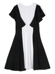 White/black dress for girl by the brand TWINSET