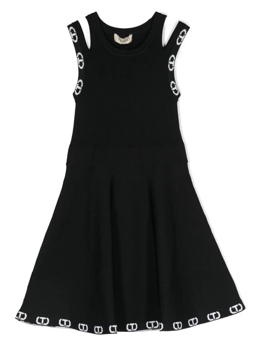 Woven black dress  for girl by the brand TWINSET