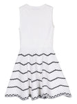 Woven dress with geometric motif for girls by the brand TWINSET