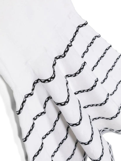 Woven dress with geometric motif for girls by the brand TWINSET