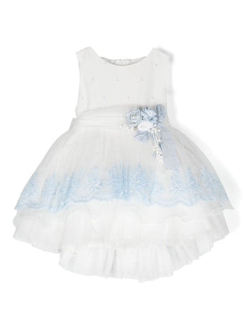 360 white embroidered dress for girls by MIMILÚ brand.