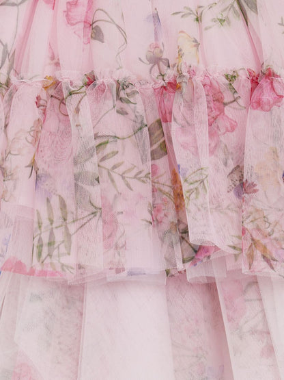 Childrenswear - floral print tutu skirt MONNALISA