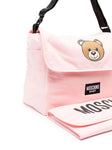 Light pink diaper bag with Teddy Bear motif MOSCHINO