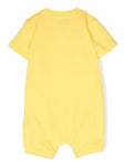 Gift Box pelele amarillo con estampado Teddy Bear para bebé MOSCHINO