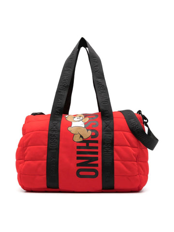 Red nappy bag with Teddy Bear motif MOSCHINO