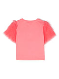 Camiseta rosa con detalle de volantes de la marca TWINSET