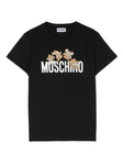 Childrenswear - black t-shirt with Teddy Bears print by MOSCHINO