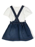 Children's clothing - set for girl of jeans skirt and t-shirt Teddy Bear by MOSCHINO