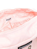 Bolso - pañalera color rosa con motivo Teddy Bear MOSCHINO