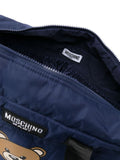 Navy blue diaper bag with Teddy Bear motif MOSCHINO