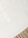 White dress for girl with FF FENDI logo motif