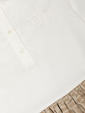 White dress for girl with FF FENDI logo motif