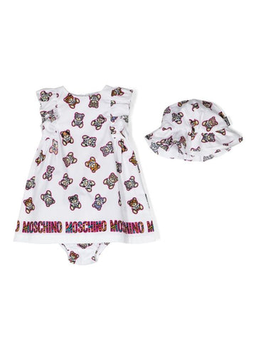 ملابس الأطفال - فستان من MOSCHINO بتصميم دمية دب
