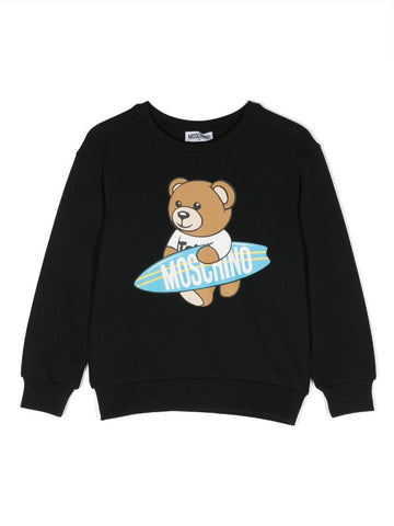Ropa para niños -  sudadera negra estampado Teddy Bear  de la marca MOSCHINO