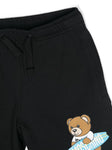Ropa para niños - set negro de camiseta y pantalón corto con motivo Teddy Bear de la marca MOSCHINO