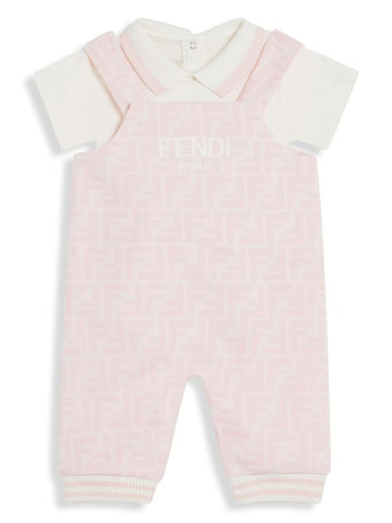 Set para bebe de body y mono con motivo de logo FF Fendi Kids