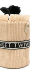 TWINSET logo Trim Bucket bag
