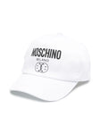 قبعة سوداء مع شعار MOSCHINO المطبوع