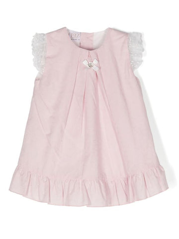 ملابس الأطفال - فستان من الدانتيل الزهري PAZ RODRIGUEZ