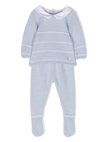 Blue baby set with cap from Paz Rodriguez brand