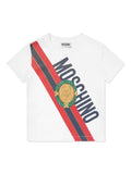 Childrenswear - white/blue t-shirt with Teddy Bears print by MOSCHINO