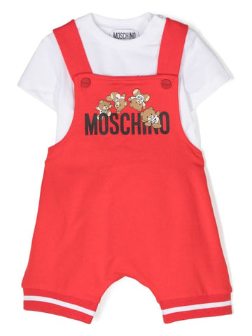 RED MOSCHINO romper and t-shirt set